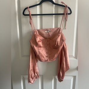 CUTE OFF THE SHOULDER W/SLEVES TOP